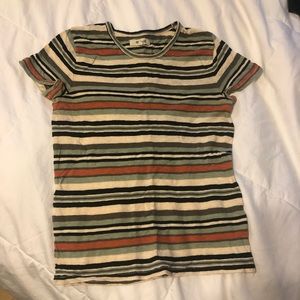 Madewell linen striped tee